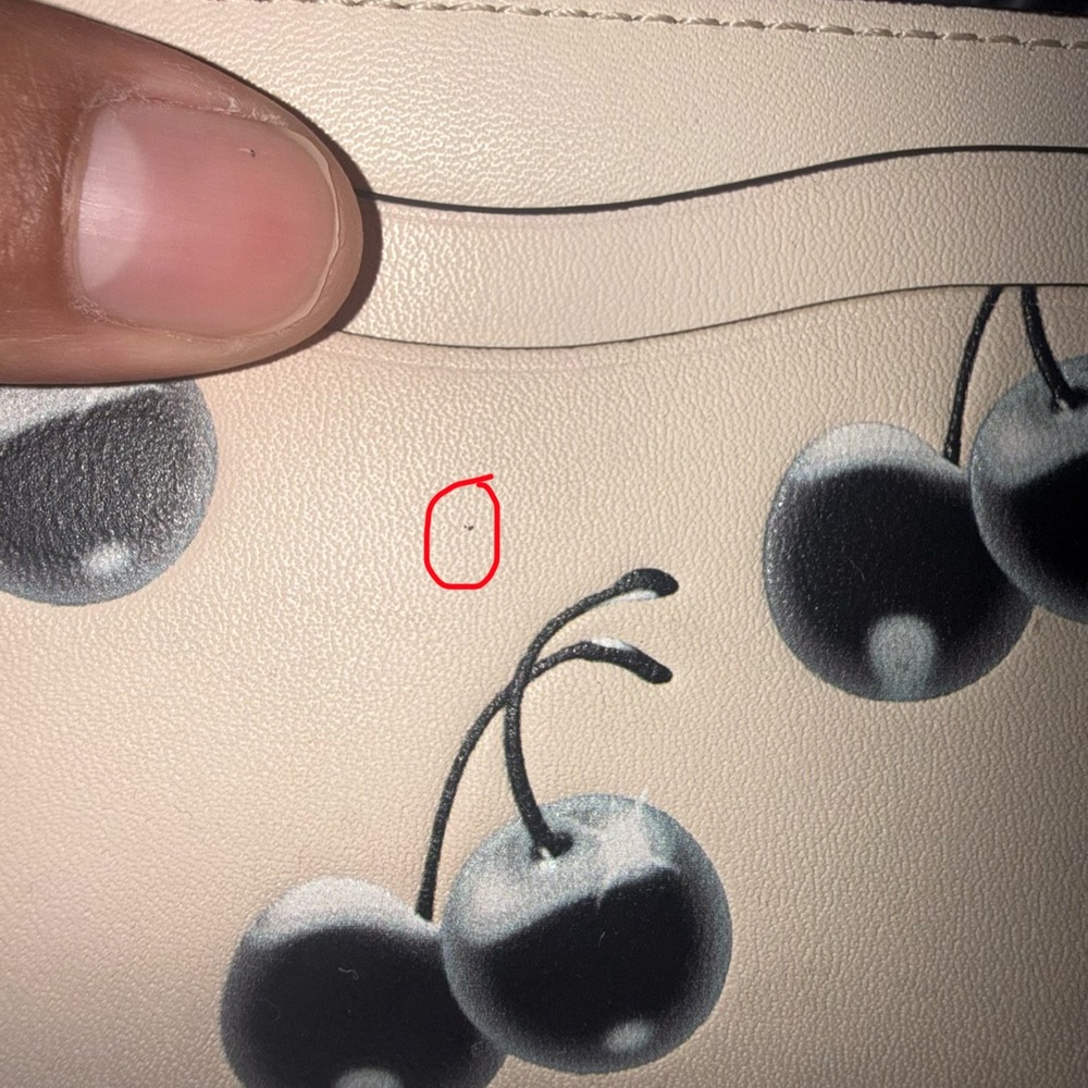 Coachtopia Wavy Dink Black Cherry Print Bag With Card Case - Picture 12 of 13